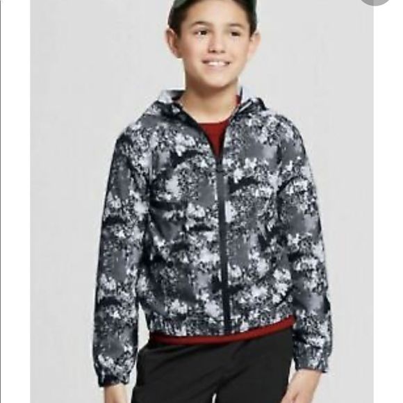 Hunter for Target Boys' Performance Hooded Windbreaker Camo Size XL - Picture 1 of 5